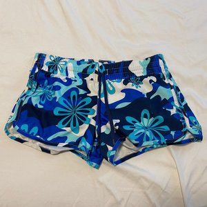 Blue Floral Summer Shorts Old Navy